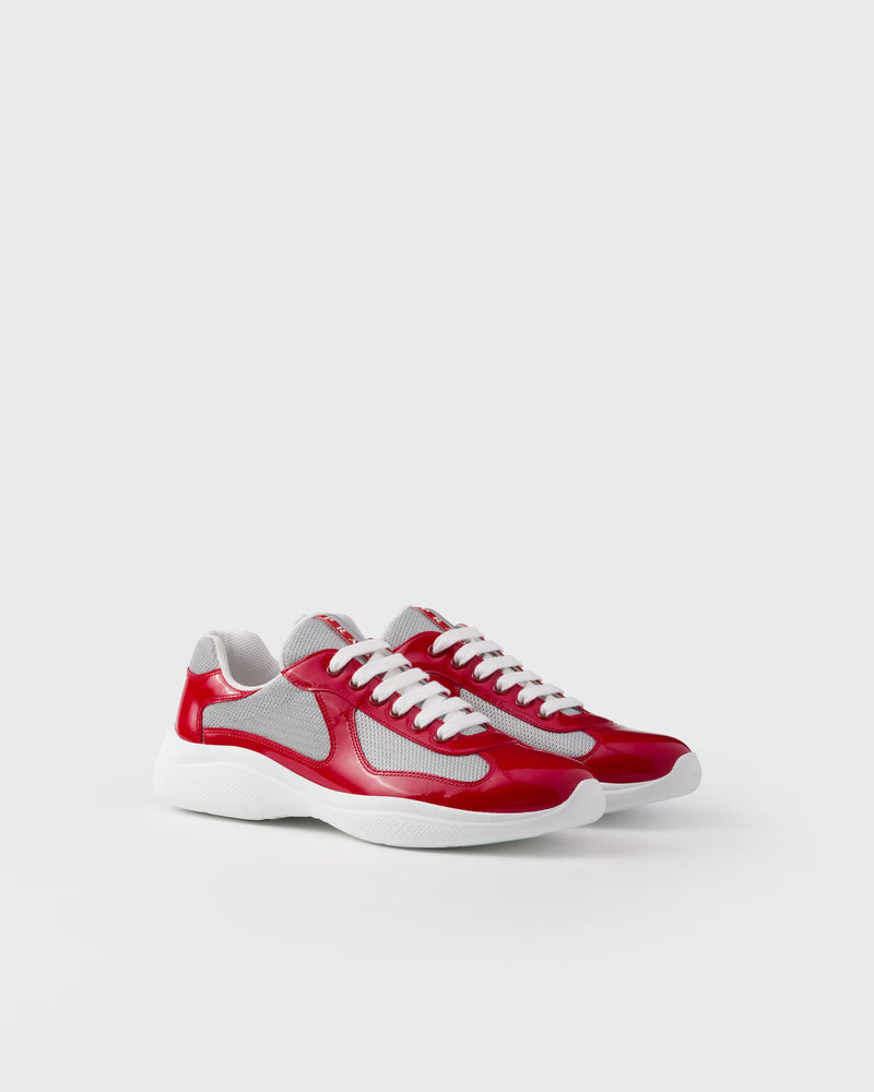 Prada Cup Sneakers – Rosso Corsa
